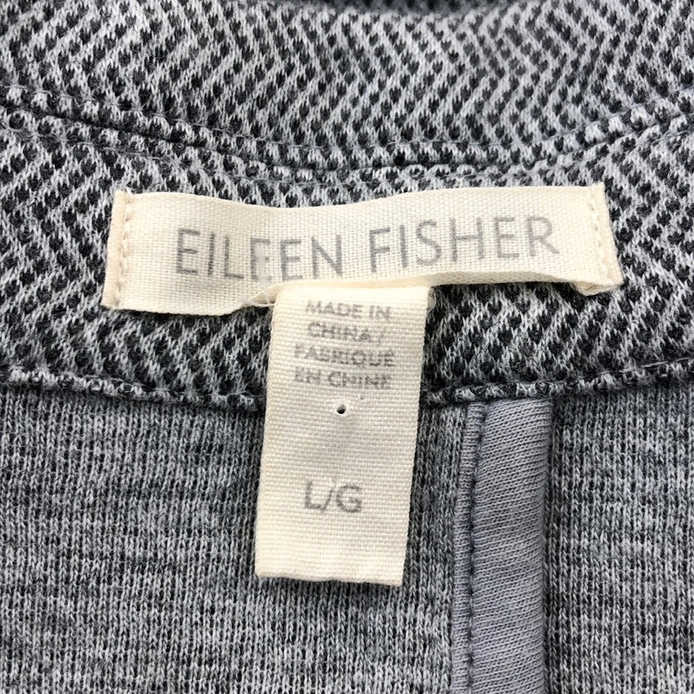 Eileen Fisher Gray Zip Up Jacket - Picture 5 of 6